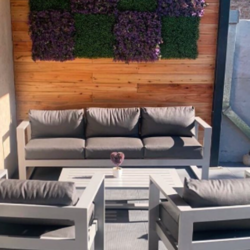 Muebles de aluminio para jardín
