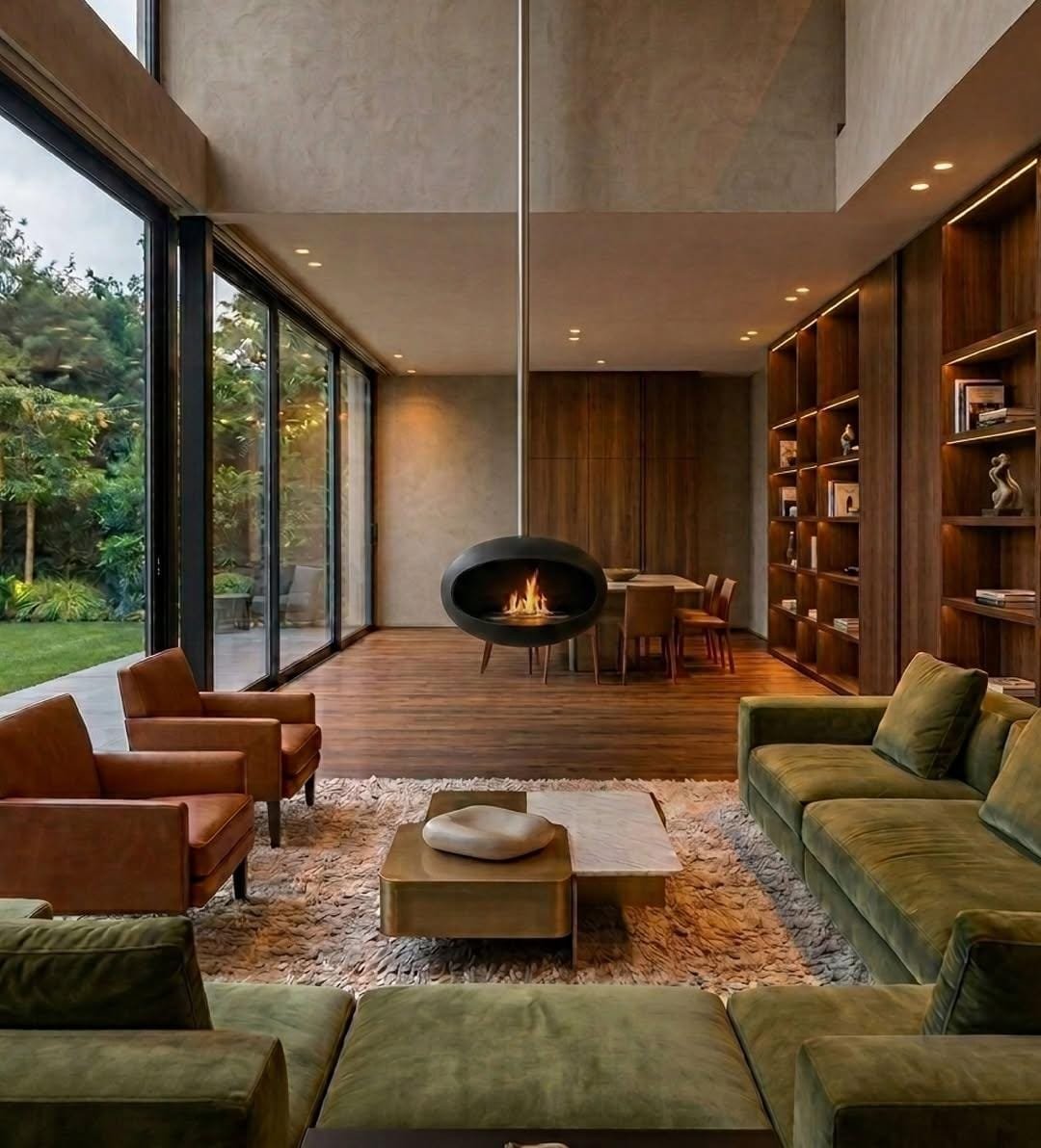 chimenea colgante